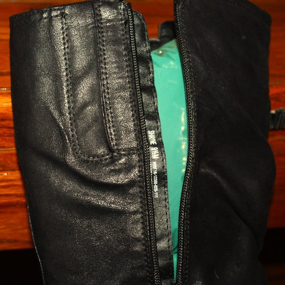 Baretraps (shayne) wedge  black ladies boots size 9 1/2 m. - Picture 5 of 6